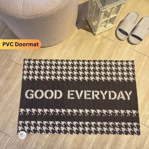 Versatile Geometric PVC Doormat - Quick-Dry